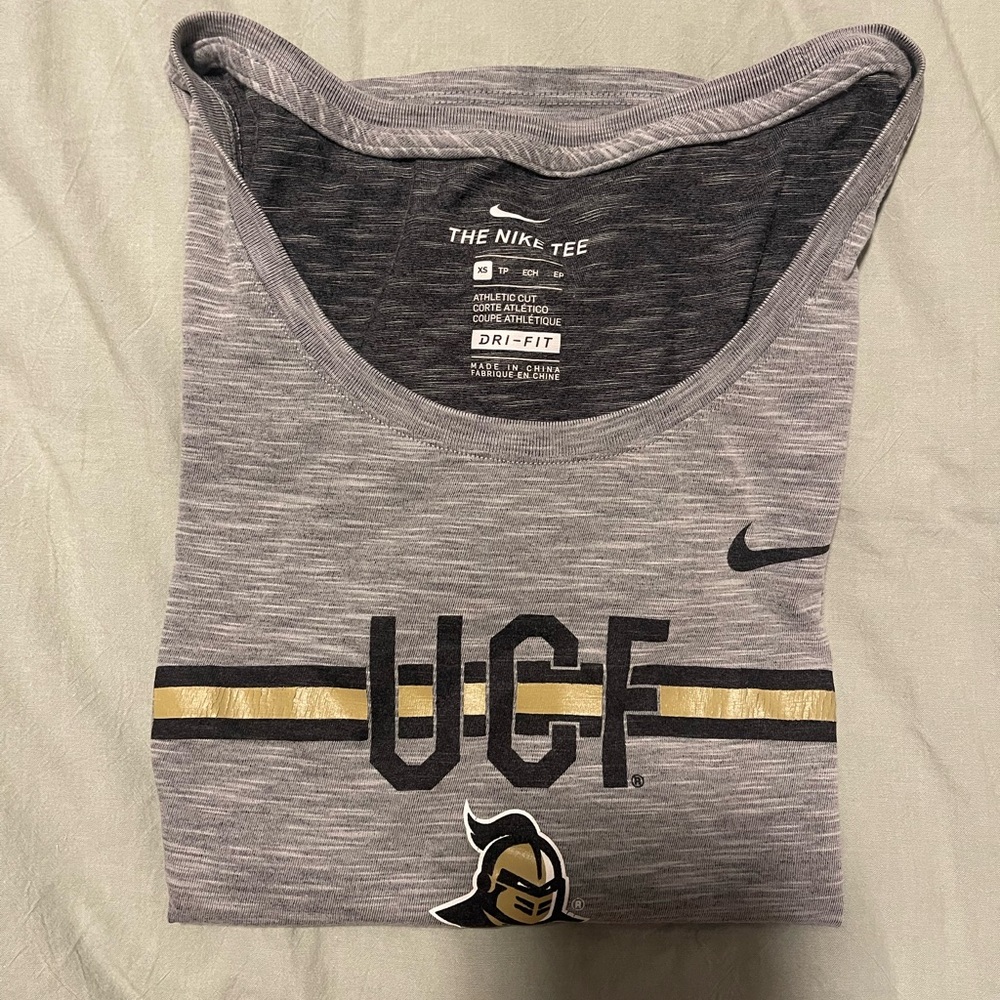 Nike Gray and Gold UCF Tee